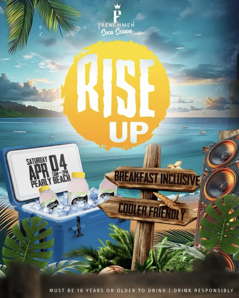 Rising Up flyer or graphic.