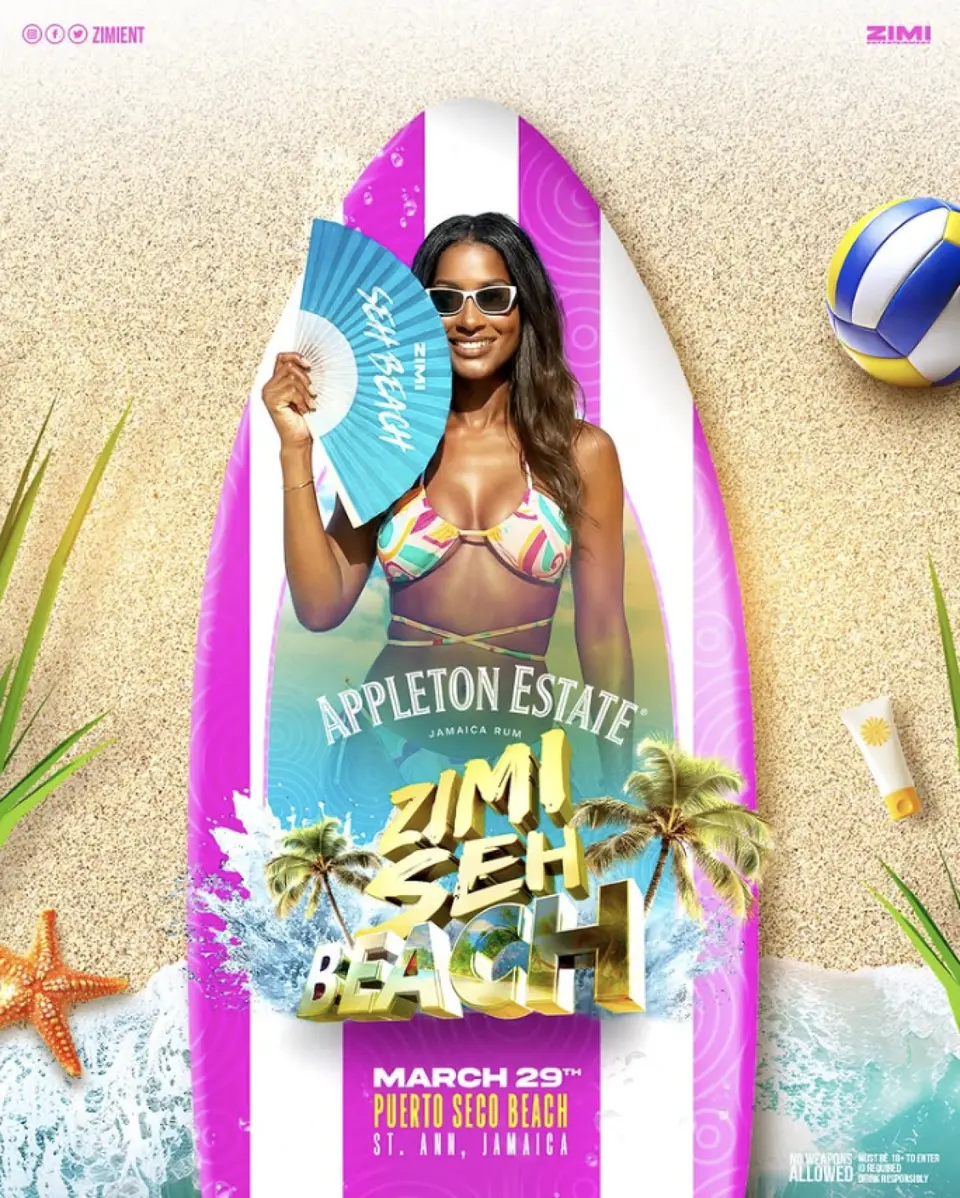 Zimi Seh Beach  flyer or graphic.