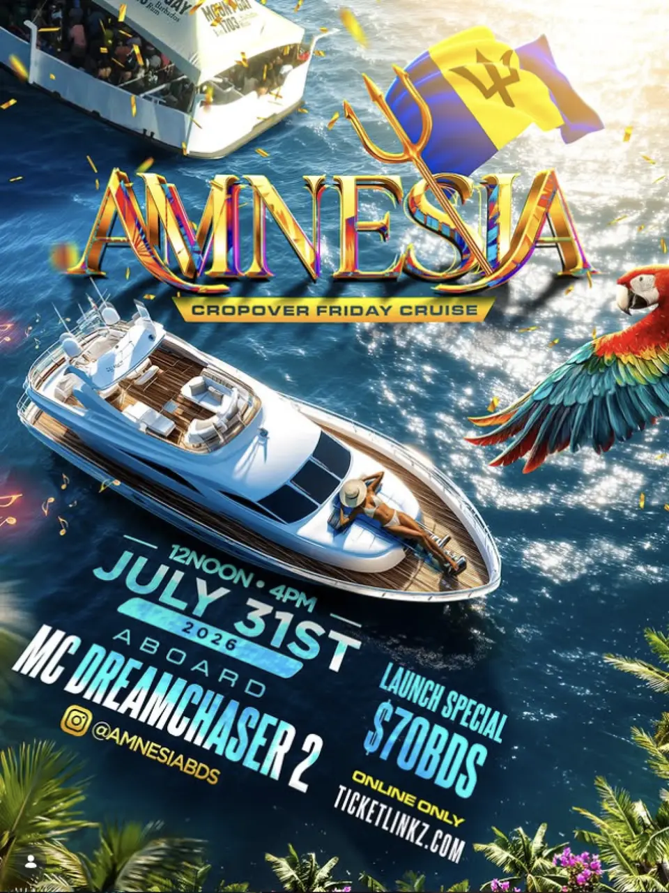 Amnesia flyer or graphic.