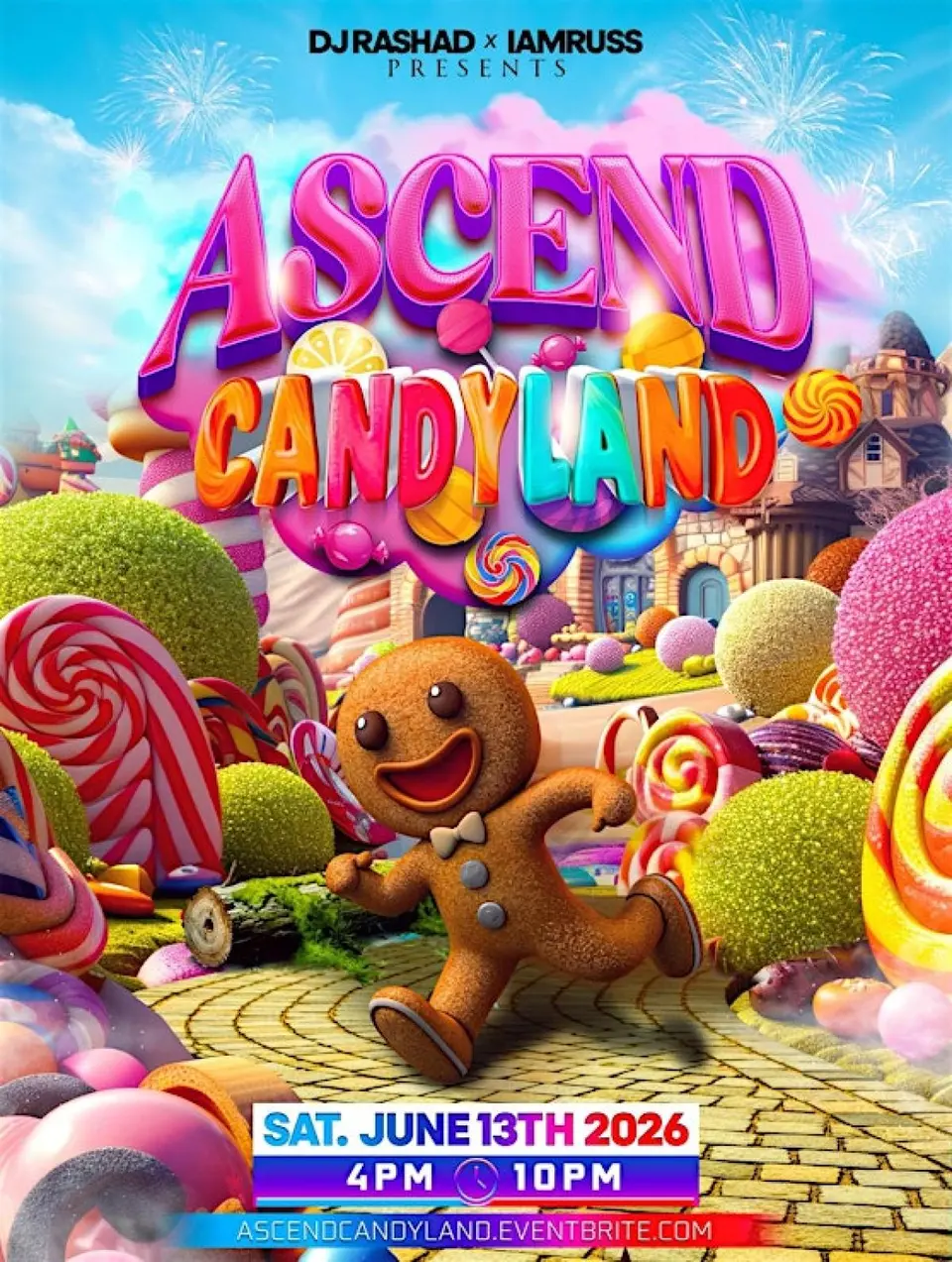Ascend (Candy Land) flyer or graphic.