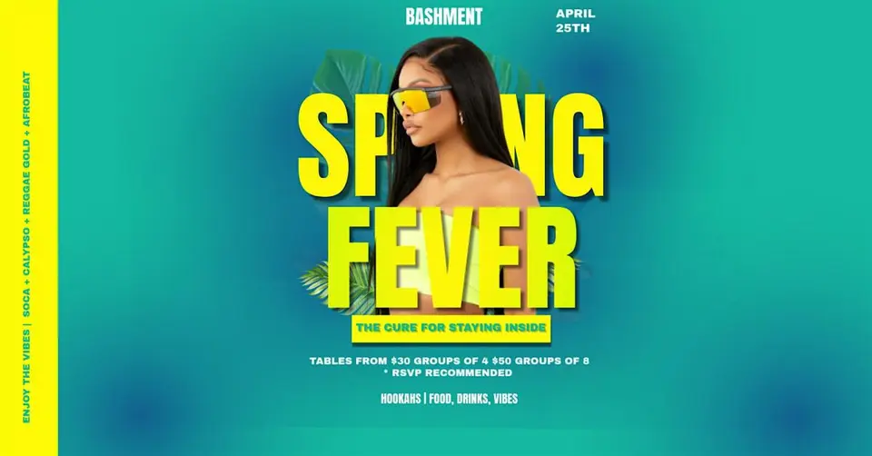 BASHMENT SPRING FEVER 2026 flyer or graphic.