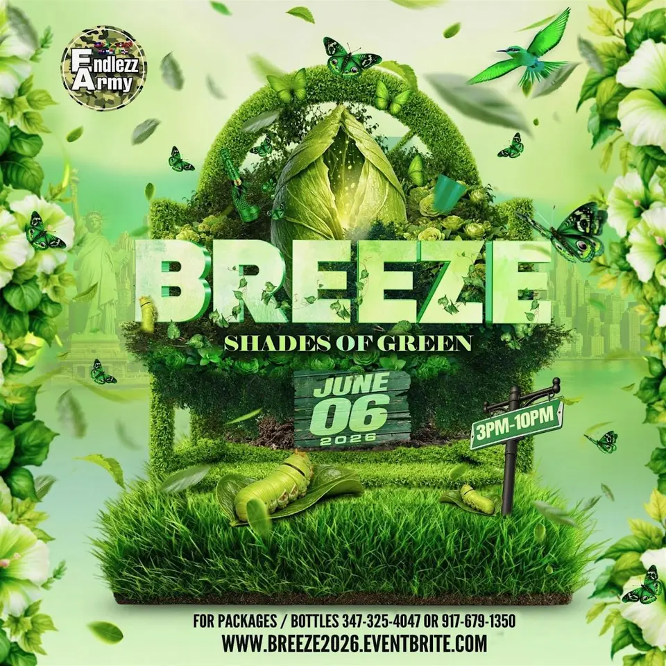 Breeze: Shades of Green - Jun 6, 2026 | FETE LIST, Soca Events