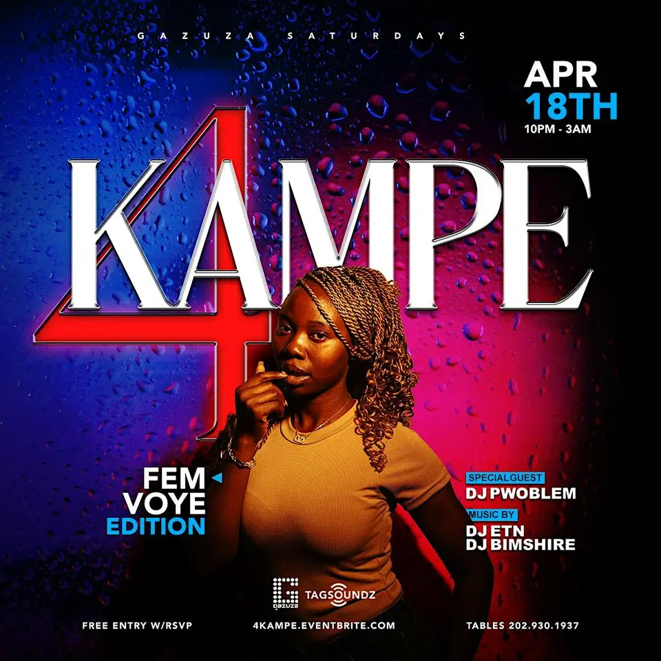 4KAMPE: A Night of KONPA! flyer or graphic.