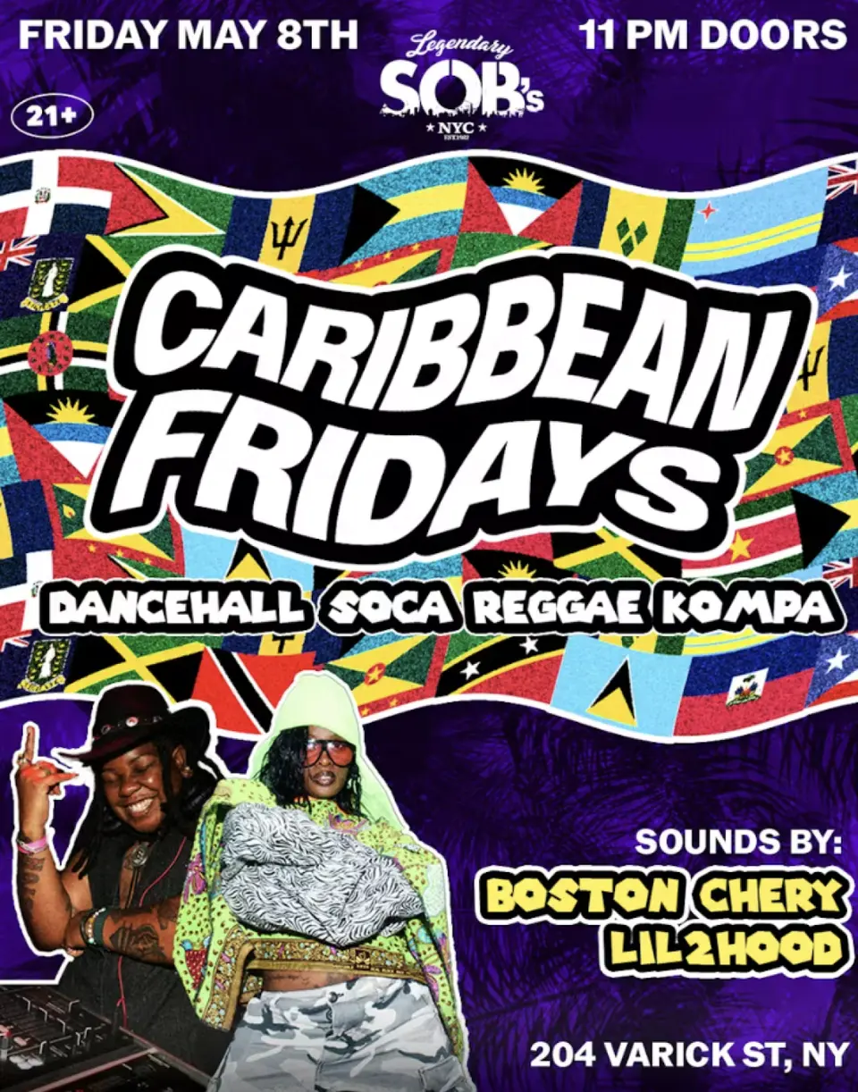 Caribbean Fridays flyer or graphic.