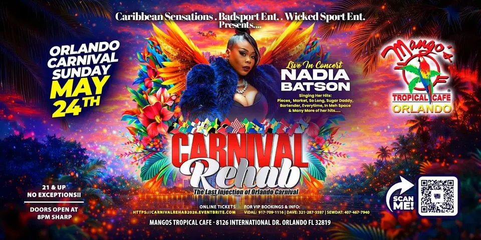 Carnival Rehab - May 24, 2026 | FETE LIST, Soca Events