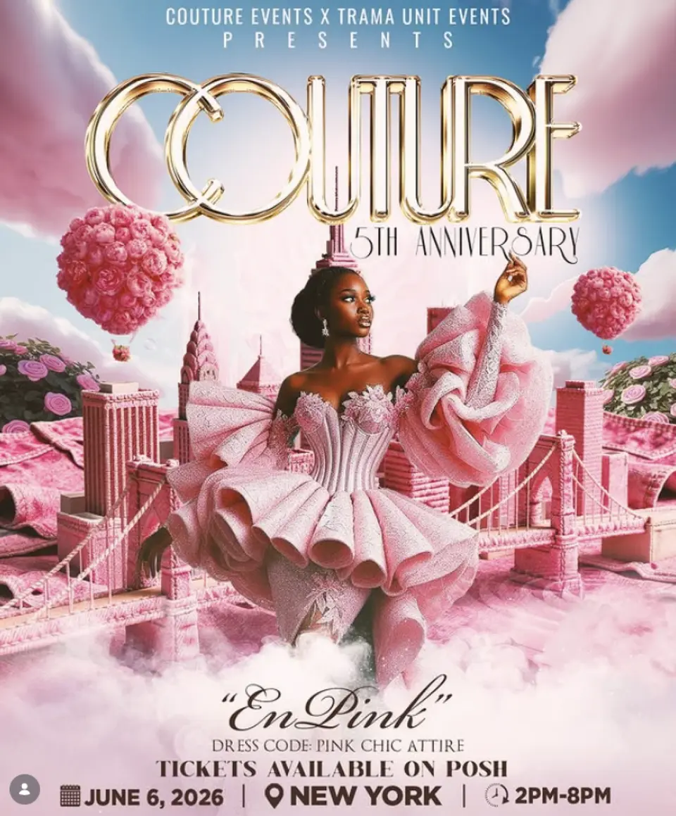Couture flyer or graphic.