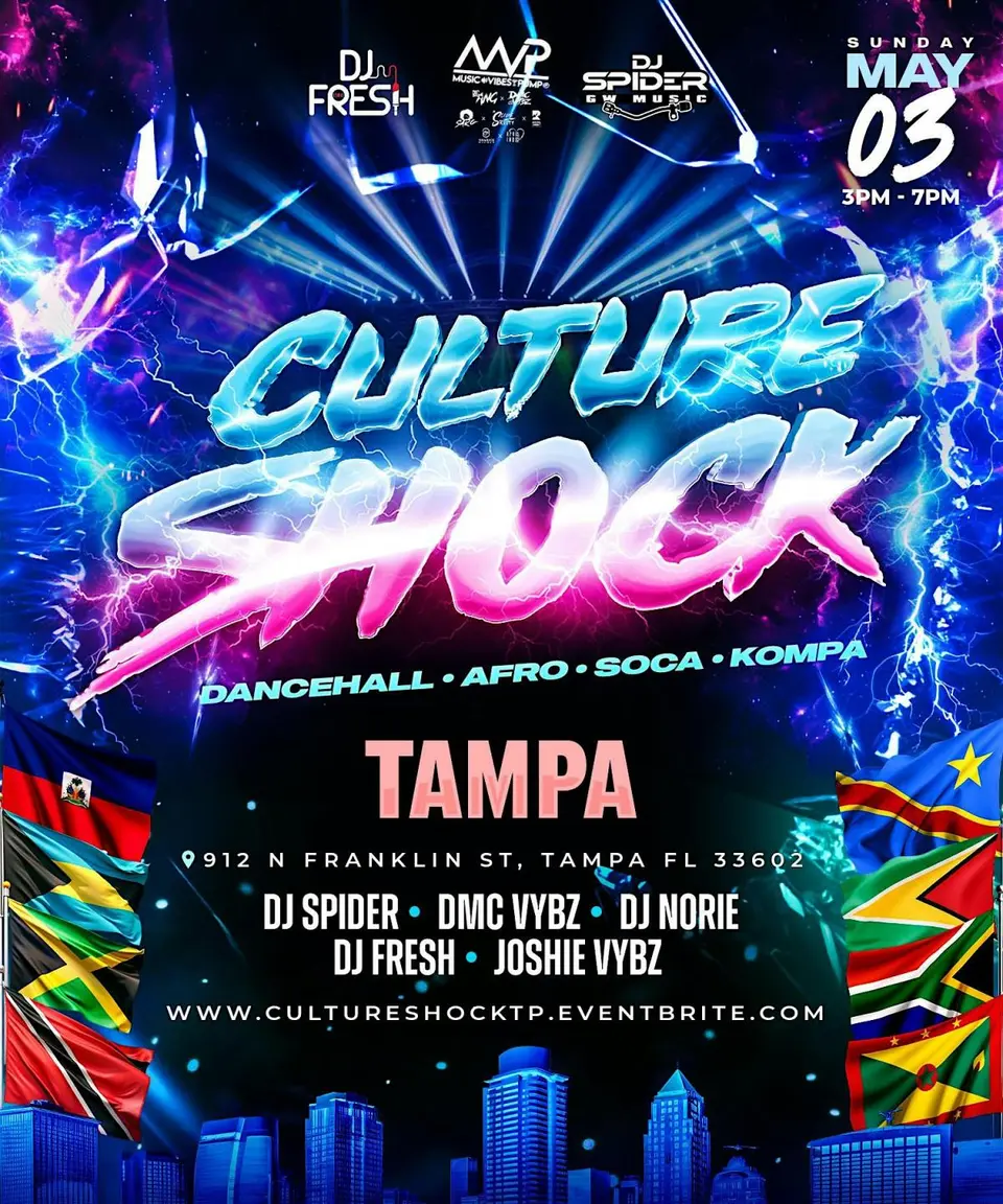 Culture Shock flyer or graphic.