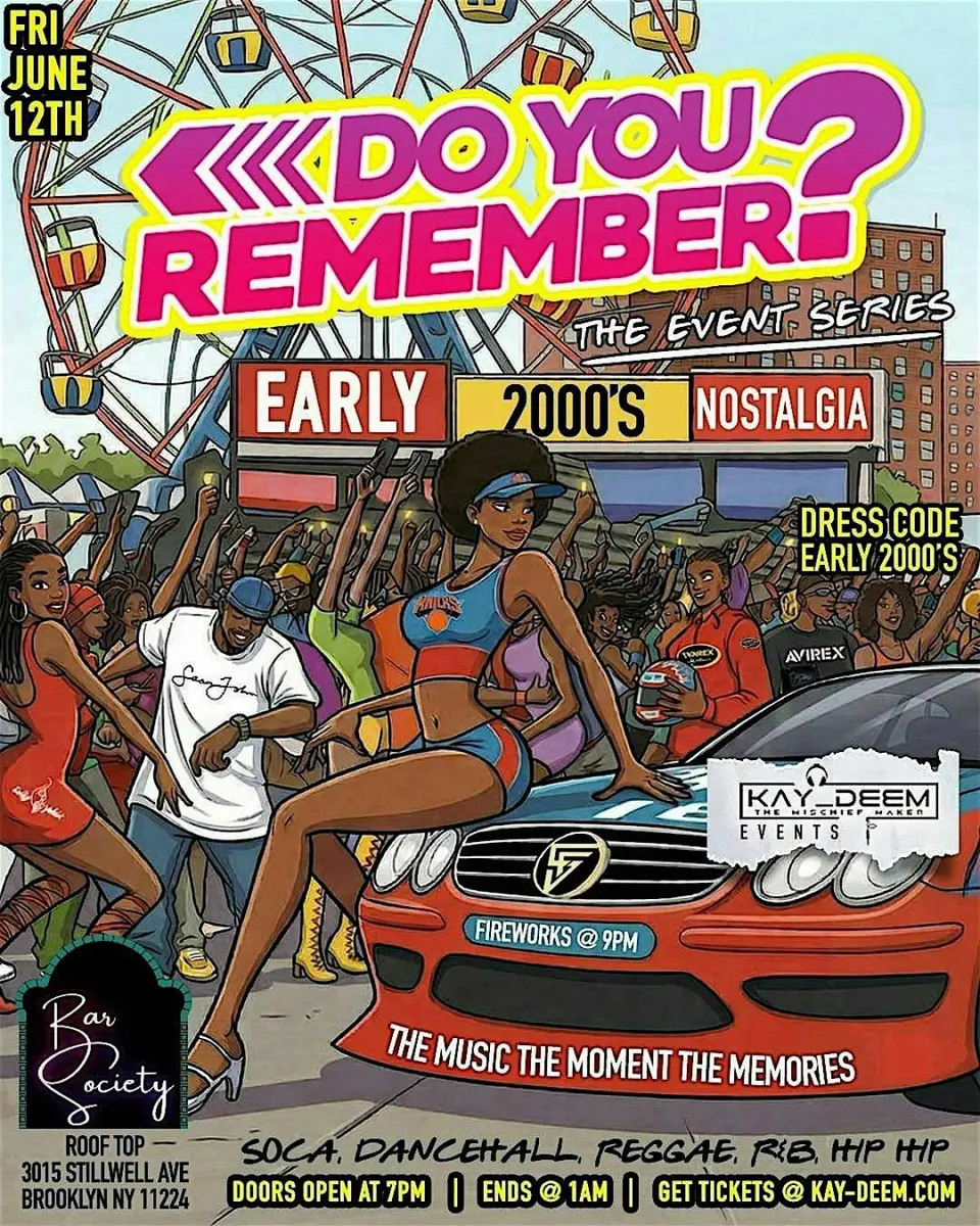 Do You Remember? - Early 2000s Nostalgia flyer or graphic.