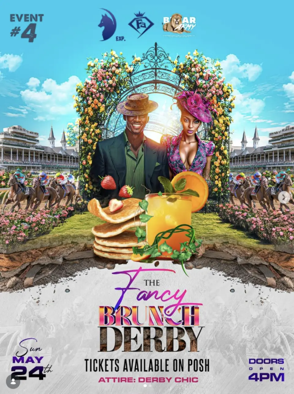 Fancy Brunch flyer or graphic.