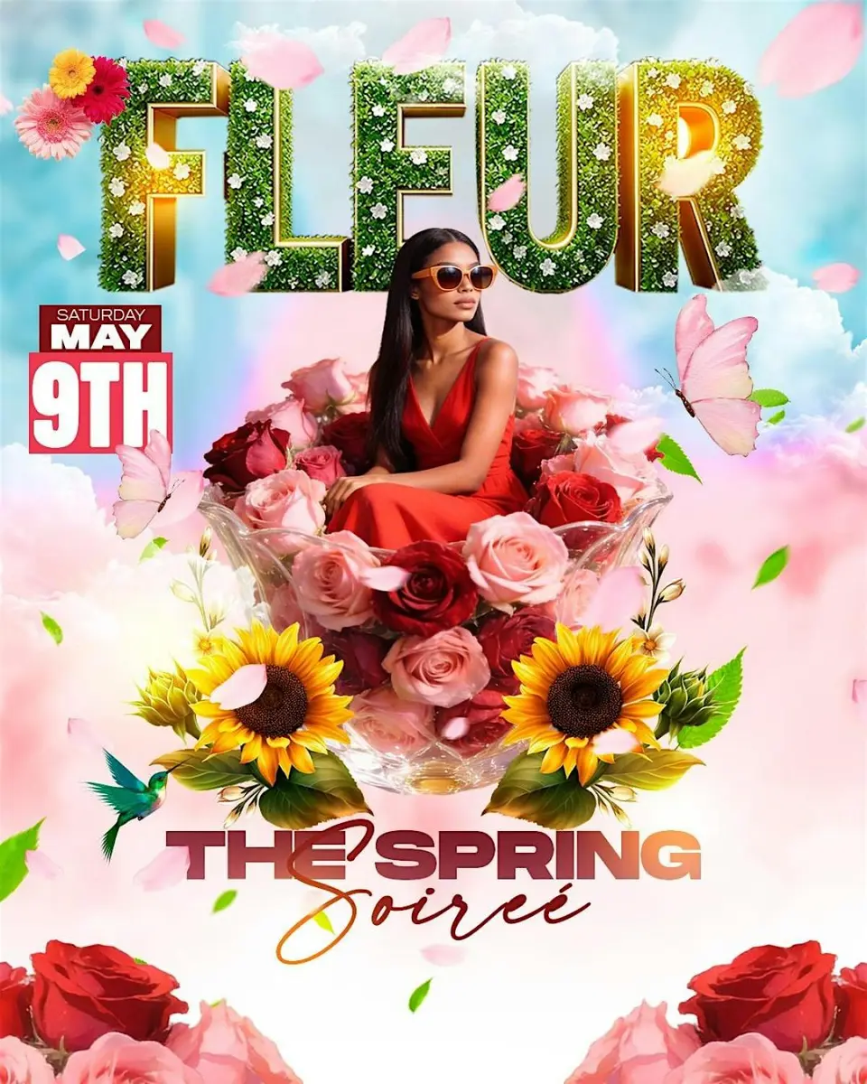 "Fleur" The Spring Soiree flyer or graphic.