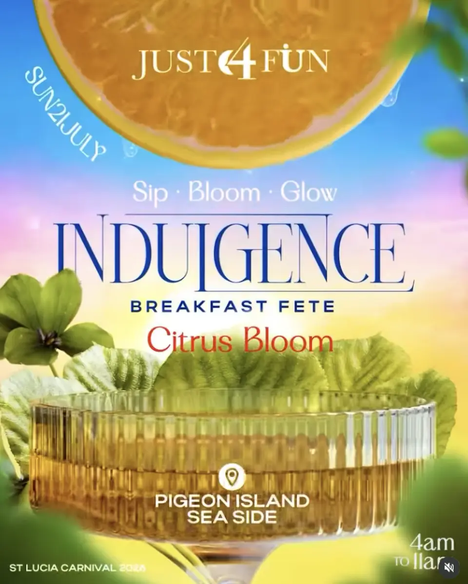 Indulgence: Citrus Bloom flyer or graphic.