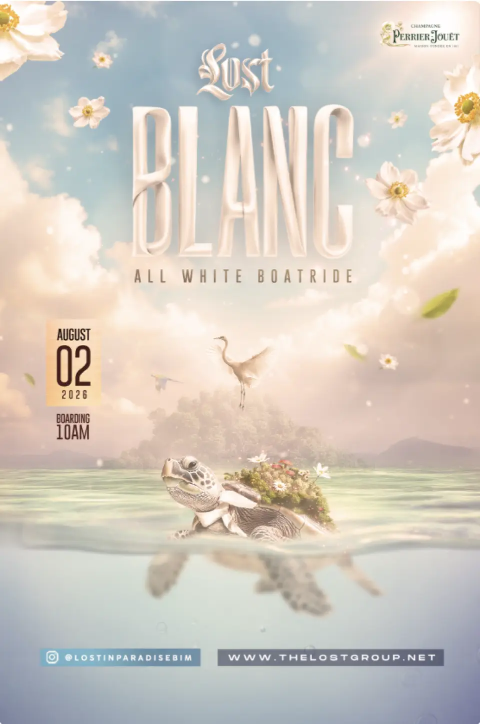 Lost Blanc flyer or graphic.