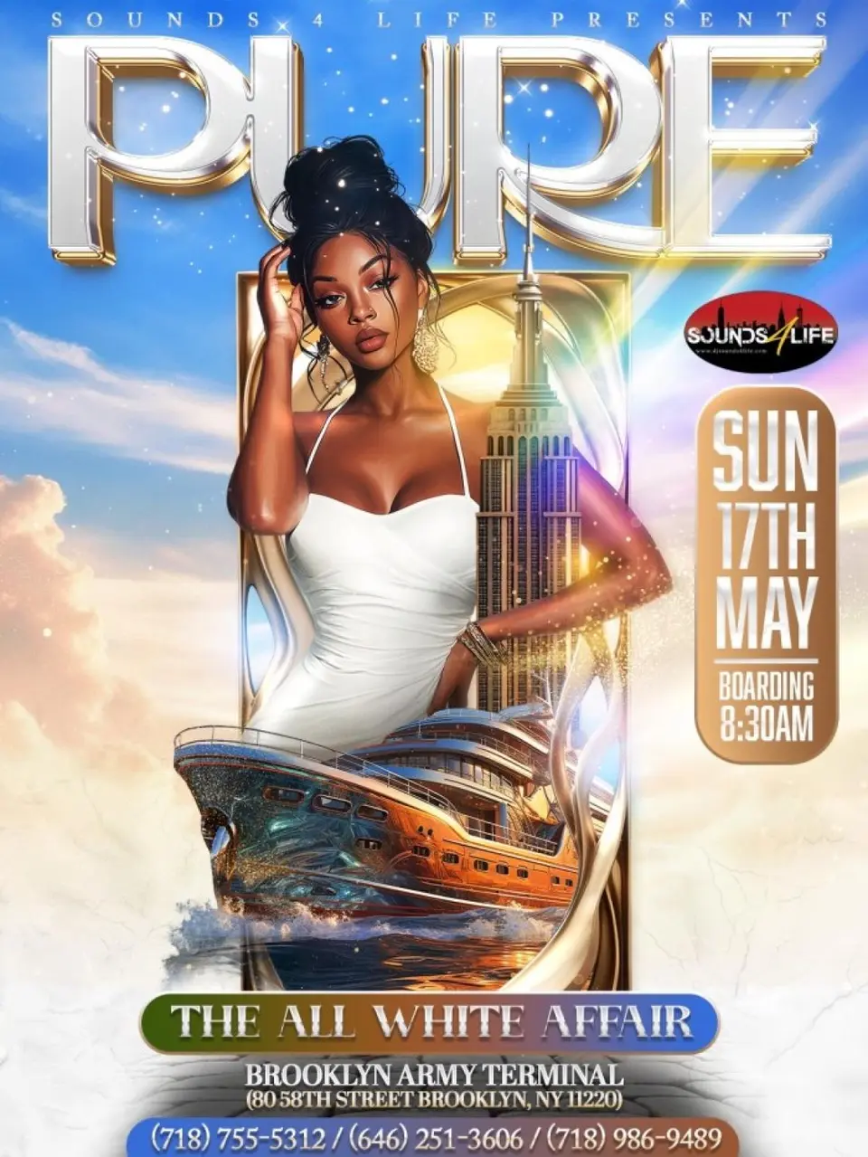Pure: The All White Affair flyer or graphic.