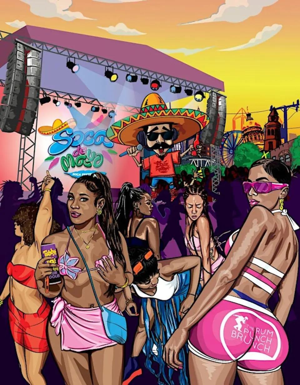 Soca De Mayo - Soca Festival! flyer or graphic.