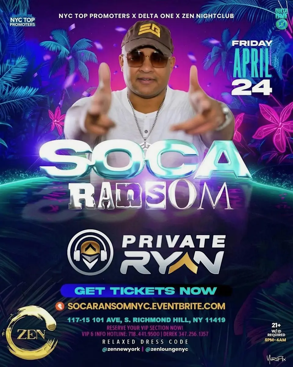 Soca Ransom flyer or graphic.