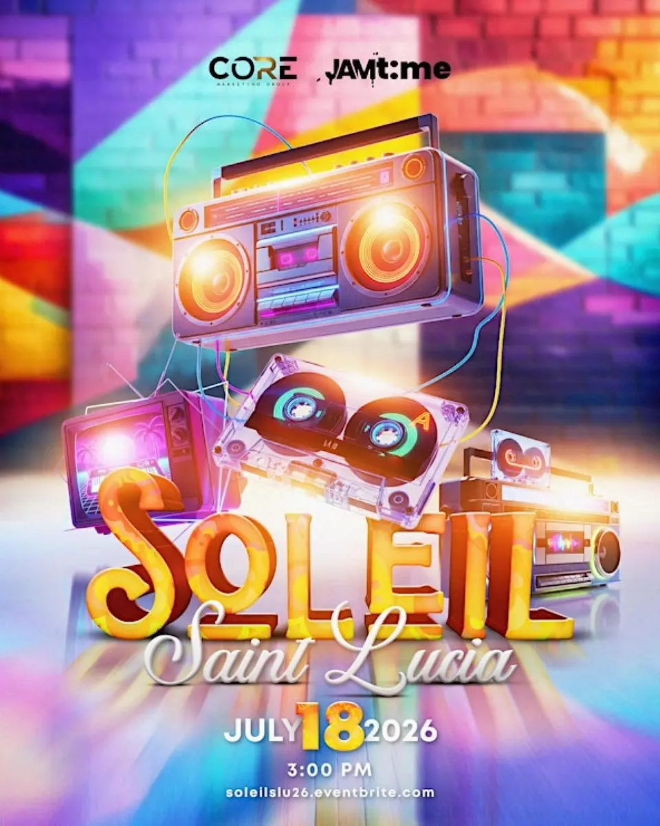 Soleil flyer or graphic.