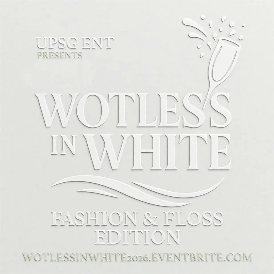 Wotless In White flyer or graphic.