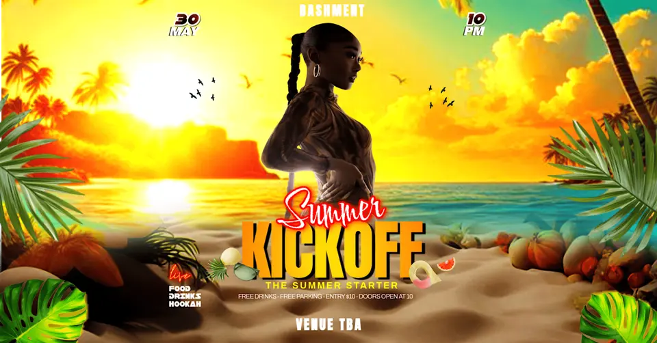 Bashment | Summer Kickoff flyer or graphic.