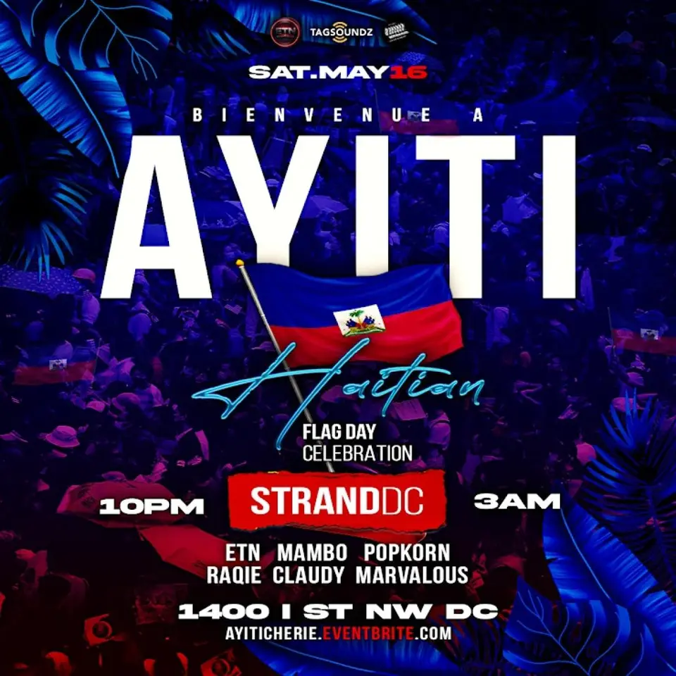 Bienvenue A Ayiti: Flag Day 2K16! flyer or graphic.