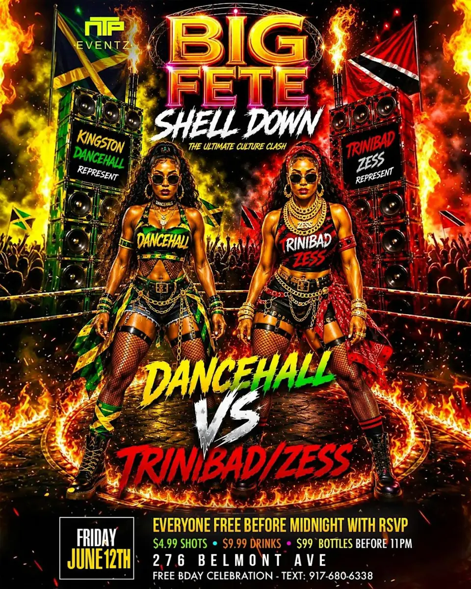 Big Fete Shell Down flyer or graphic.
