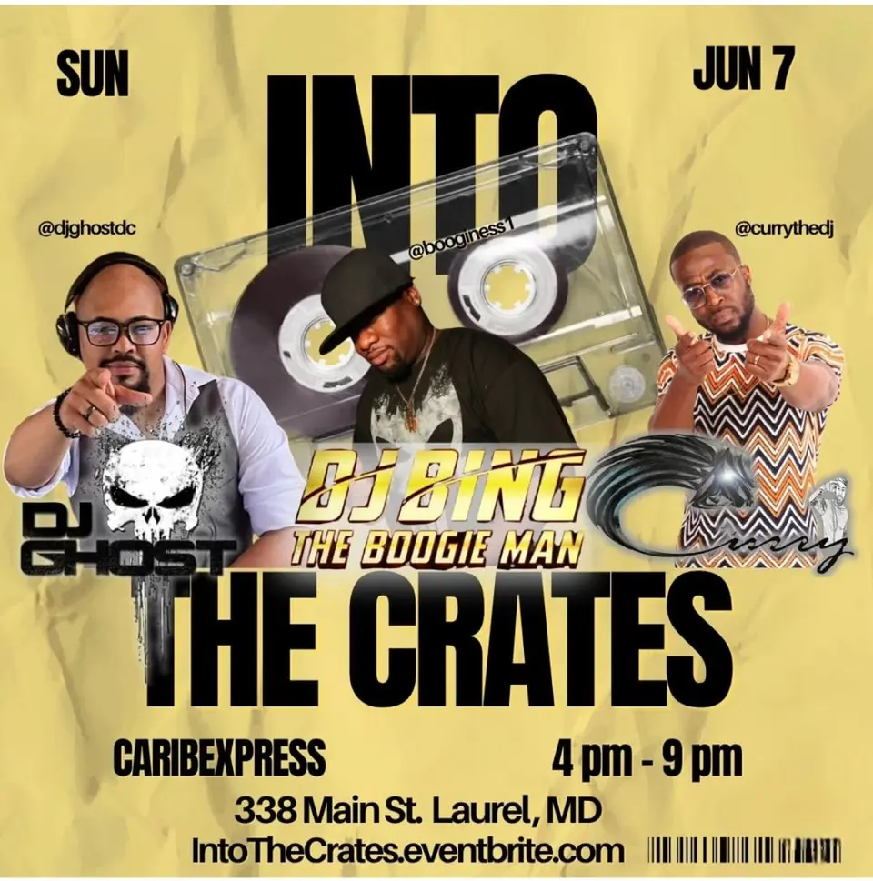 Into The Crates  flyer or graphic.