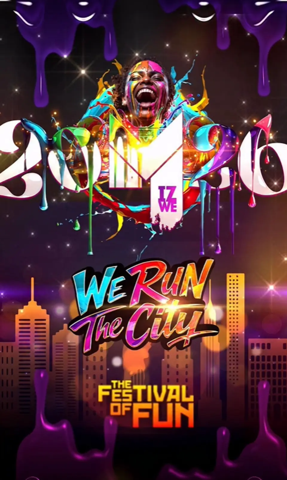 Mizwe We Run The City flyer or graphic.