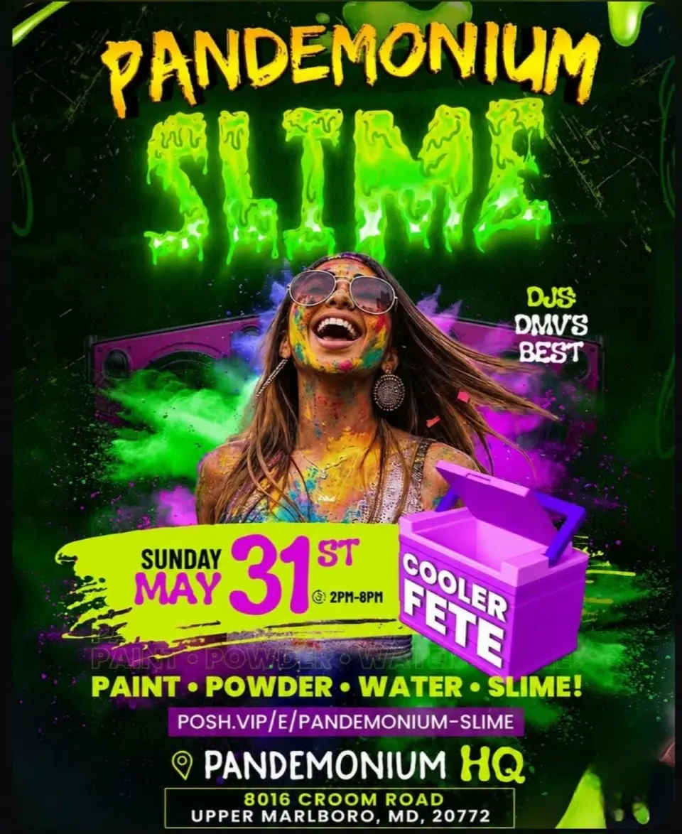 Pandemonium Slime flyer or graphic.