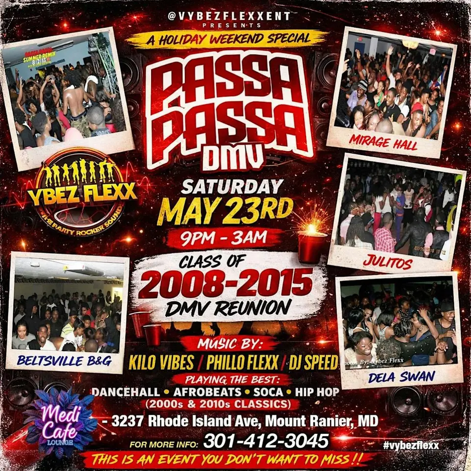 Passa Passa DMV flyer or graphic.