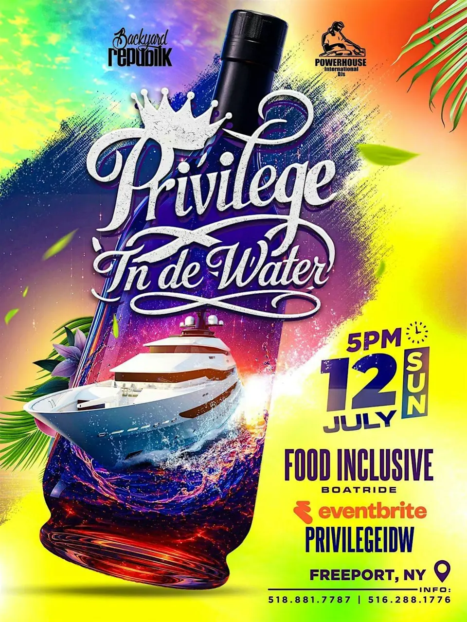 Privilege ... In De Water flyer or graphic.