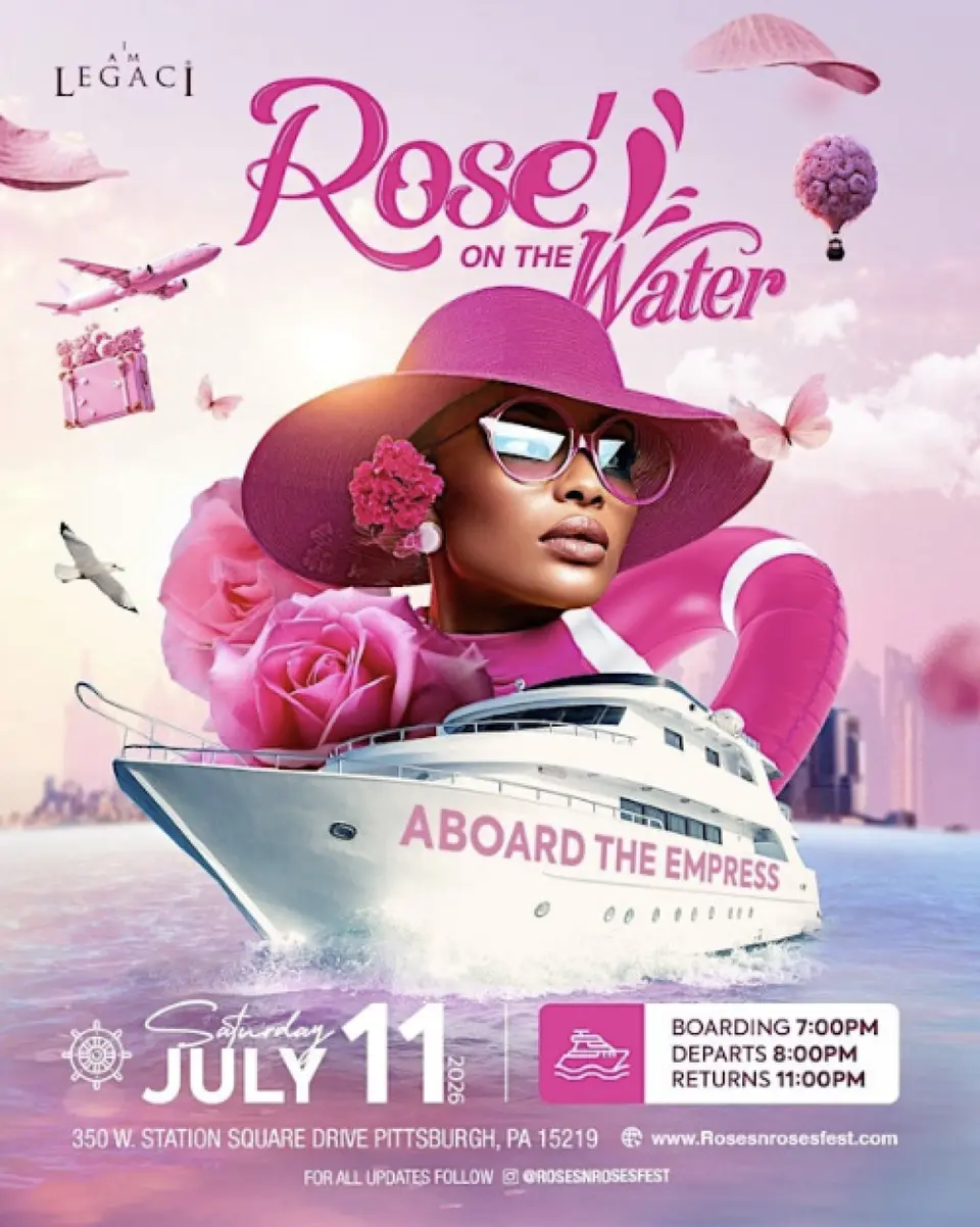 Rosé on the Water flyer or graphic.