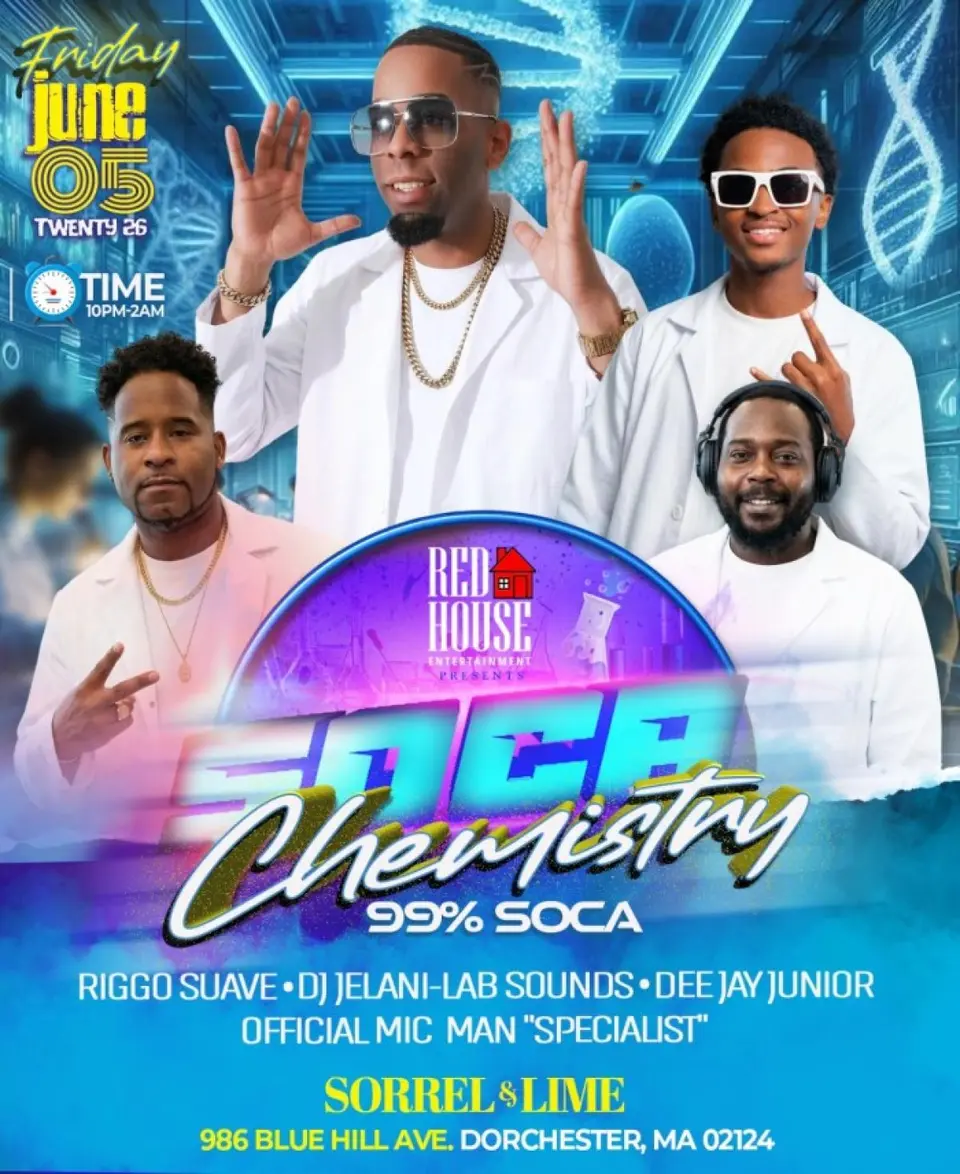 Soca Chemistry flyer or graphic.