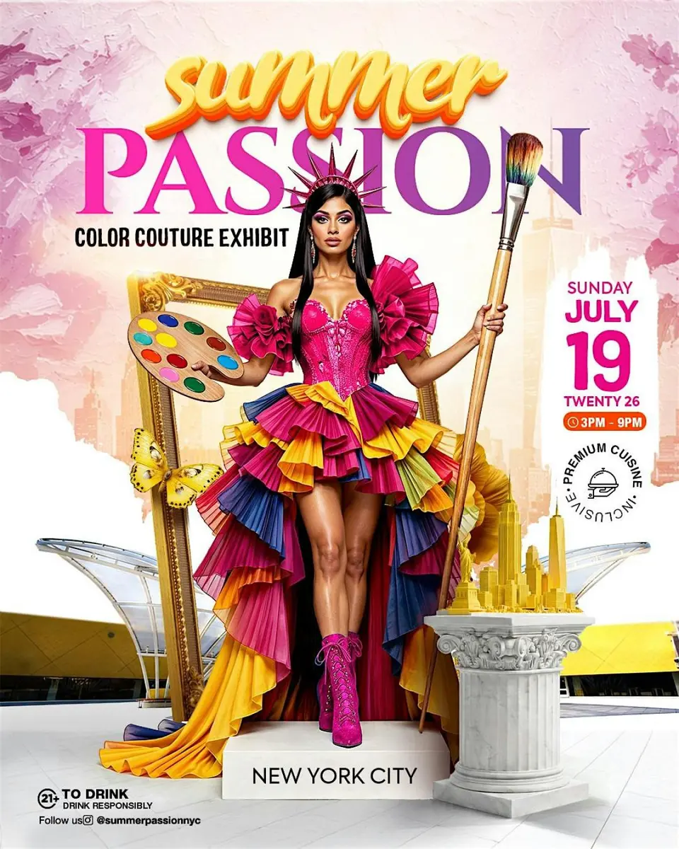 Summer Passion flyer or graphic.