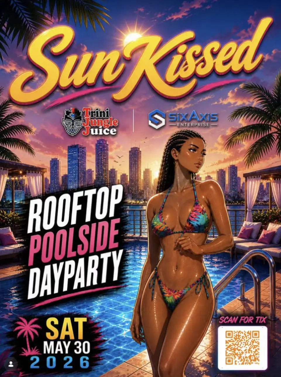 SunKissed flyer or graphic.