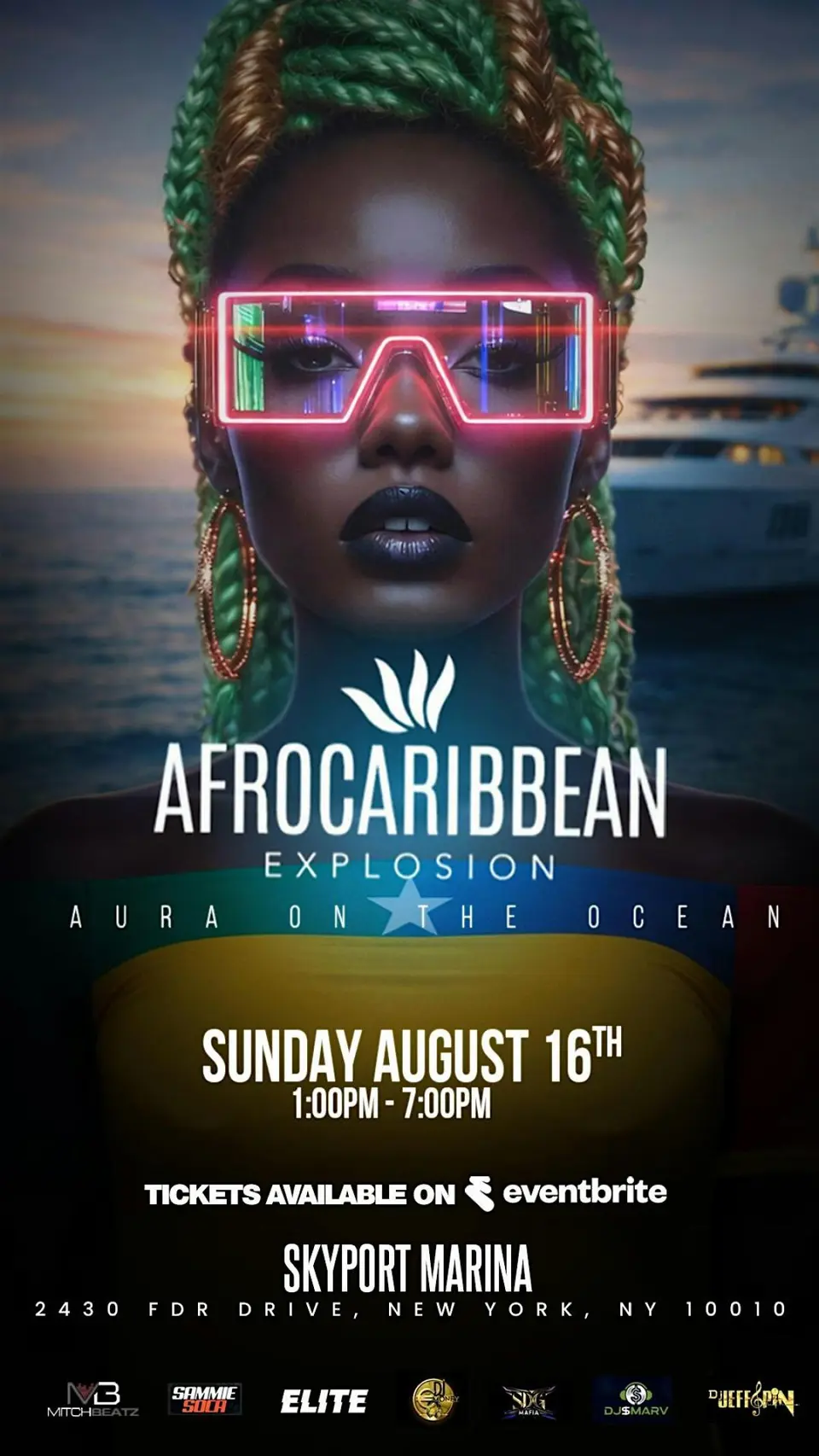 Afro Caribbean Explosion flyer or graphic.