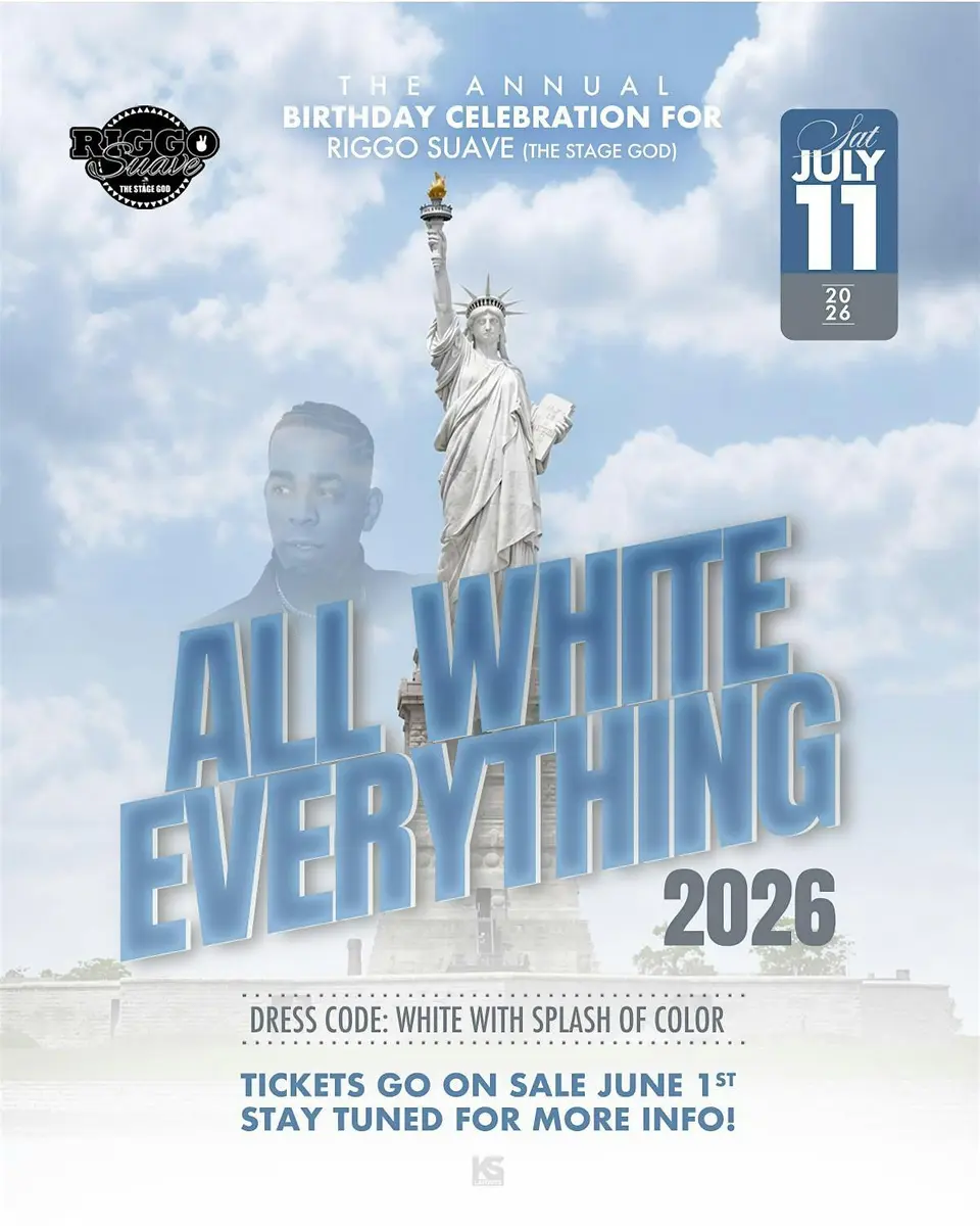 All White Everything flyer or graphic.