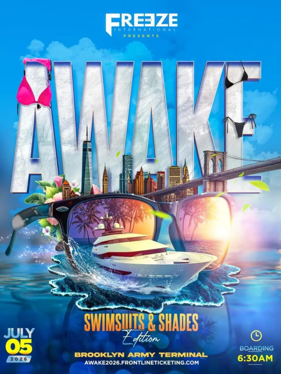 Awake flyer or graphic.
