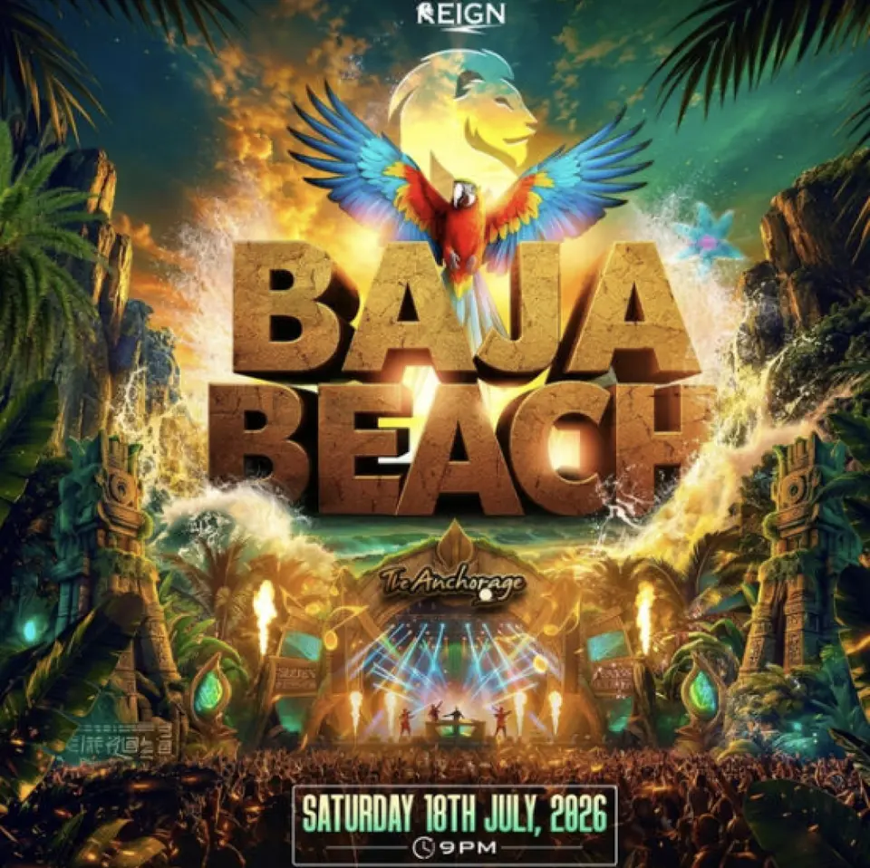 Baja Beach  flyer or graphic.