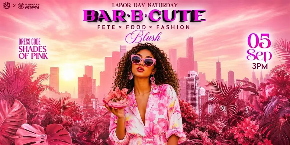 Bar.B.Cute flyer or graphic.