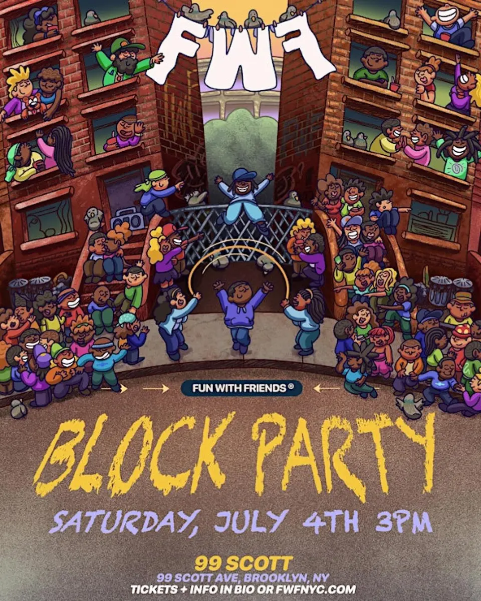 Block Party flyer or graphic.
