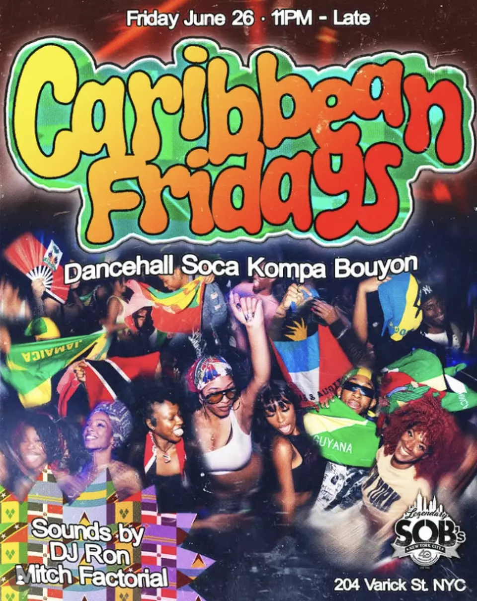 Caribbean Fridays flyer or graphic.