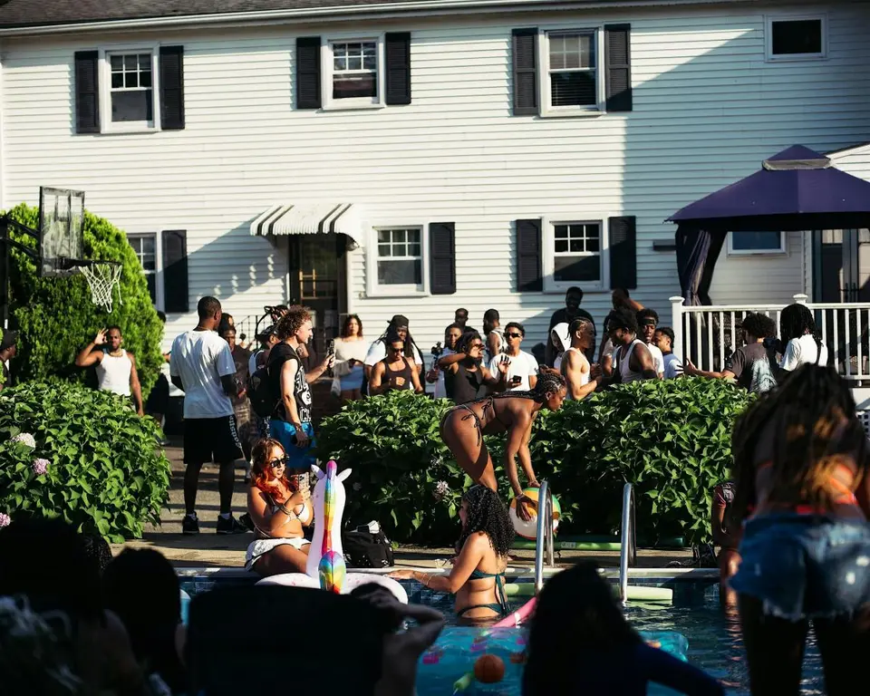 Foam Fete & Pool Party flyer or graphic.