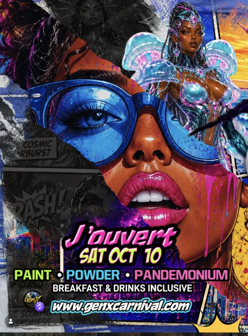 GenX Jouvert flyer or graphic.