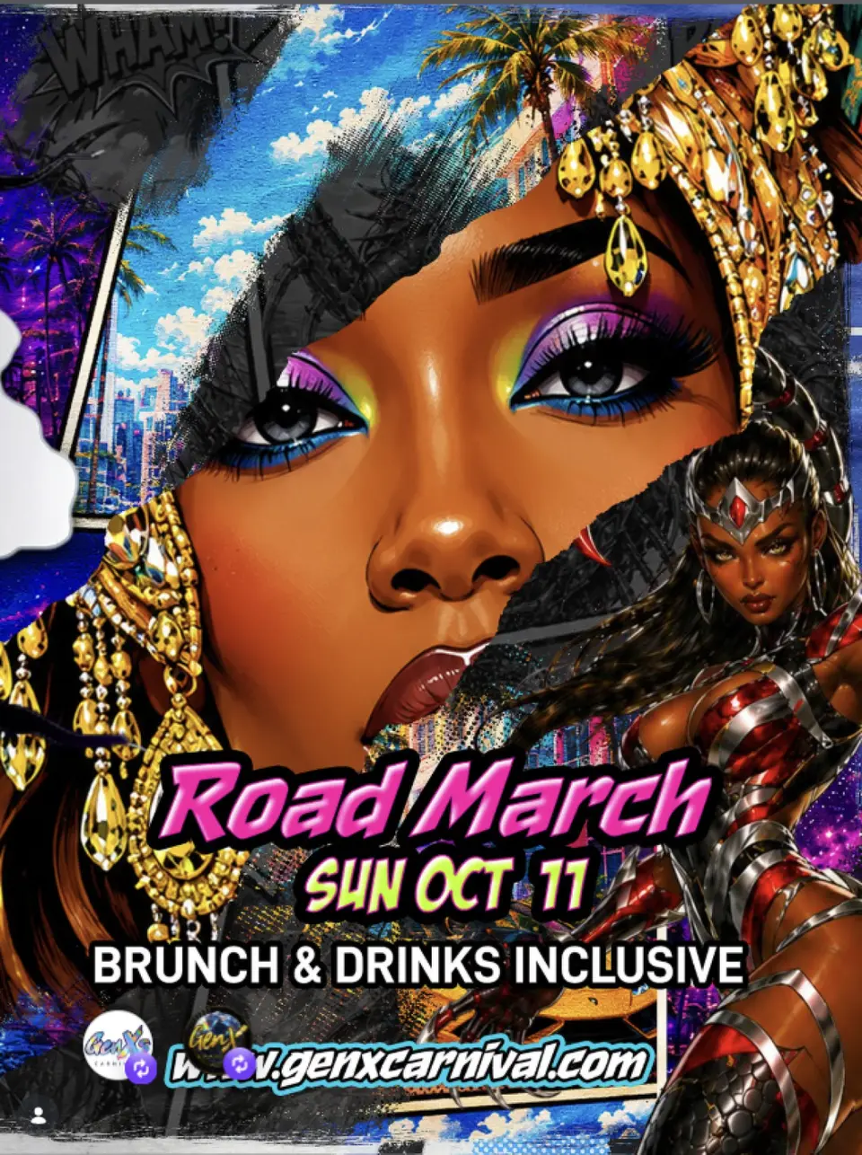 GenX Road March flyer or graphic.