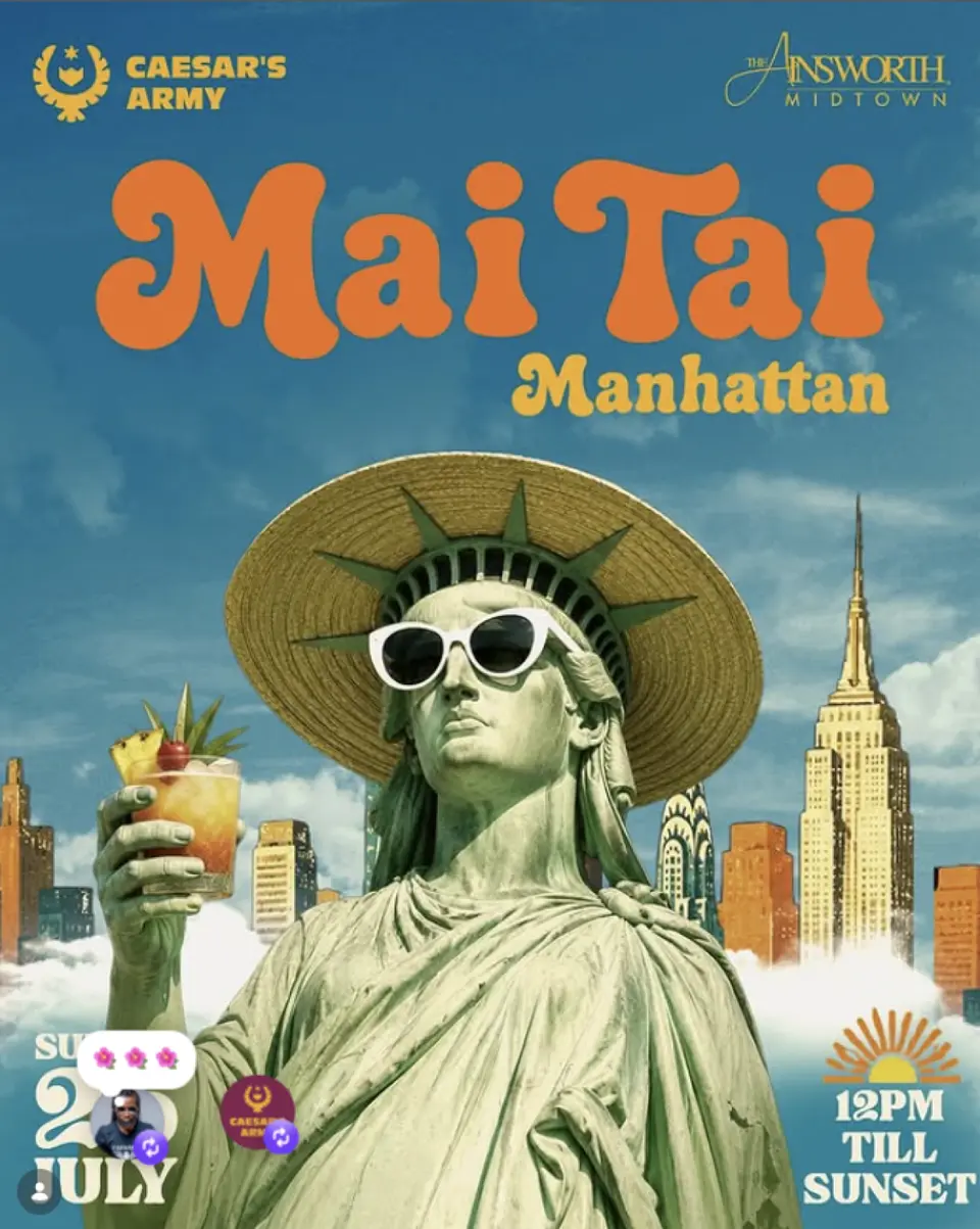 Mai Tai flyer or graphic.