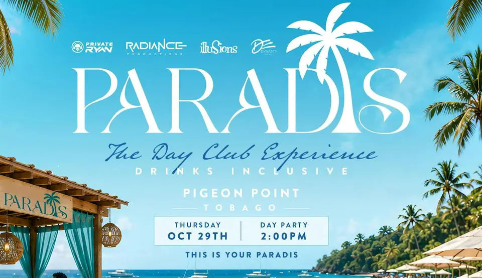Paradis: The Day Club Experience flyer or graphic.