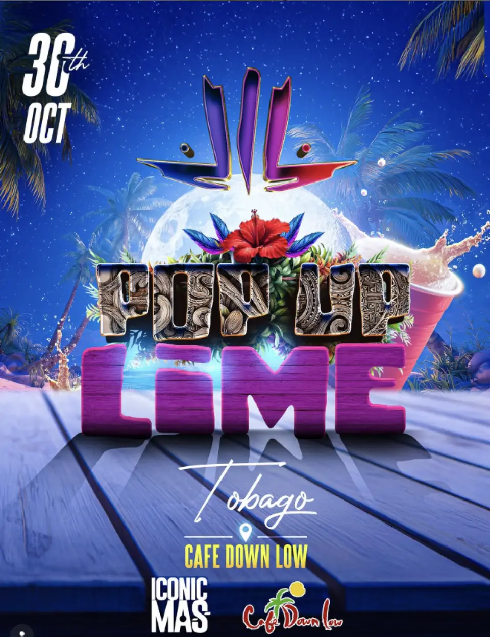 Pop Up Lime flyer or graphic.