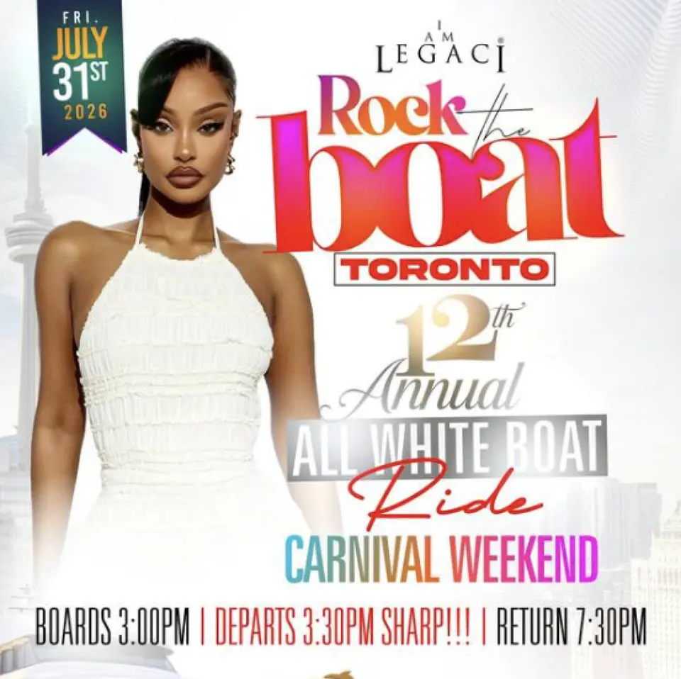 Rock The Boat: All White Yacht Party flyer or graphic.