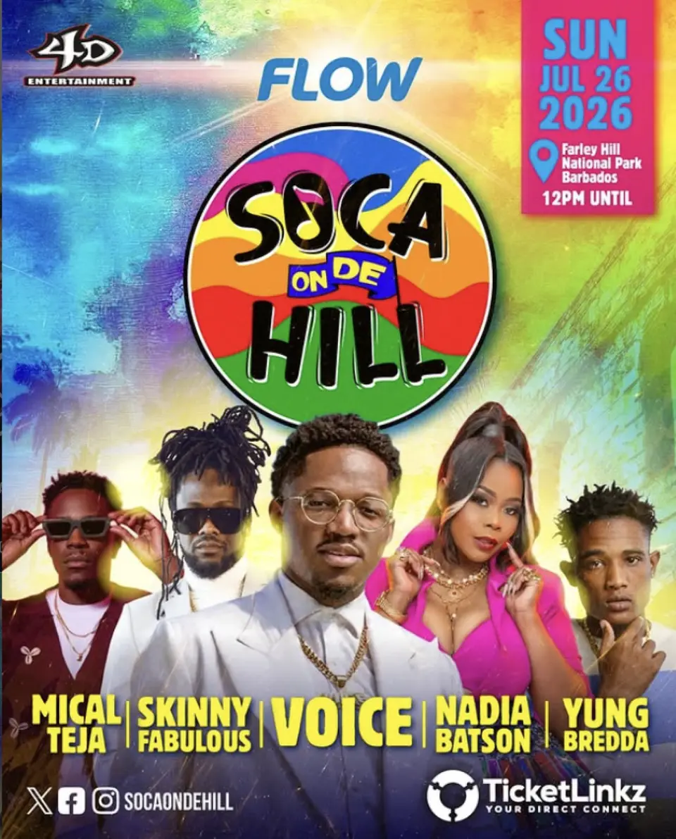 Soca On The Hill flyer or graphic.