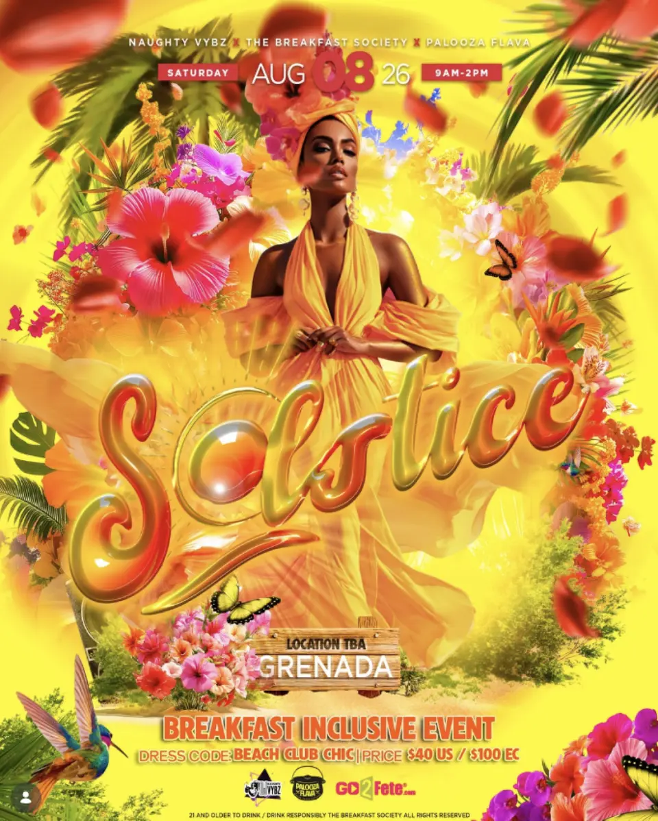 Solstice Breakfast Party flyer or graphic.