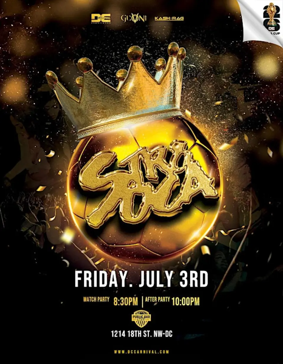 Str8 Soca : 4th July Wknd Kick-Off flyer or graphic.